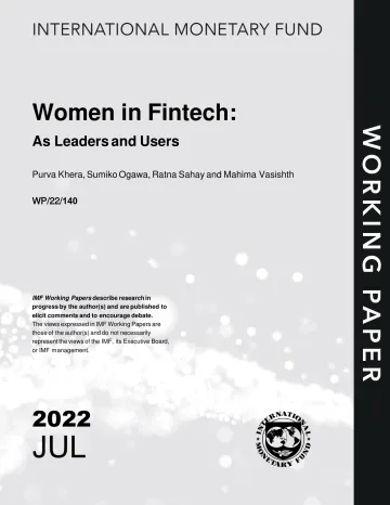 IMF-金融科技领域的女性:作为领导者和用户(英)-2022.7-30页