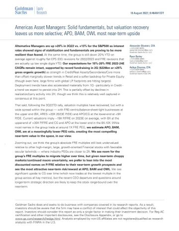Americas Asset Managers_ Solid fundamentals, but valuation recovery leaves us more selective; APO, BAM, OWL most near-term up...(1)_1