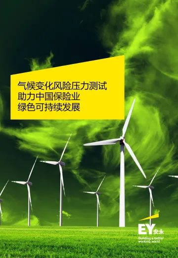气候风险压力测试助力中国保险业绿色可持续发展-20页