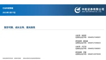 先进制造行业年度策略：复苏可期，成长主导，星光渐亮-20230117-中航证券-81页