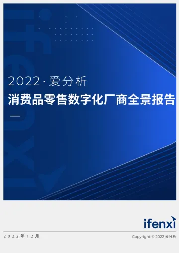 消费品零售数字化厂商全景报告-爱分析-61页