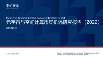 元宇宙与空间计算市场机遇研究报告(2022)-泰伯智库-2022.5-34页