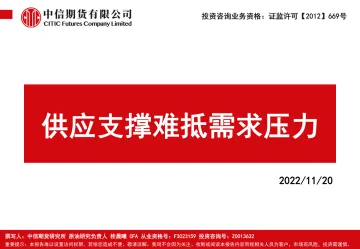 供应支撑难抵需求压力-20221120-中信期货-57页