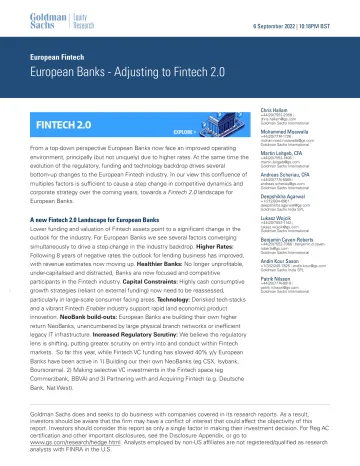 European Fintech_ European Banks - Adjusting to Fintech 2.0(1)