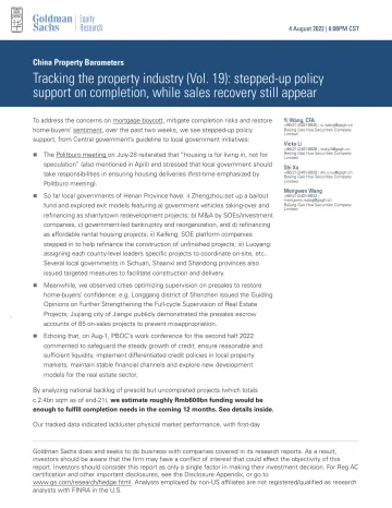 China Property Barometers_ Tracking the property industry (Vol. 19)_ stepped-up policy support on completion, while sales rec...(1)