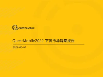 2022下沉市场洞察报告-QuestMobile-36页
