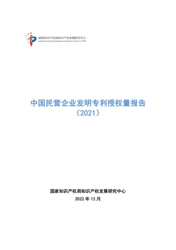 中国民营企业发明专利授权量报告(2021)-33页