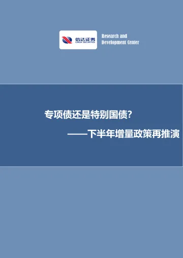 下半年增量政策再推演:专项债还是特别国债?-20220717-信达证券-25页