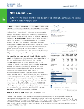 NetEase Inc. (NTES)_ 2Q preview_ likely another solid quarter on market share gain; re-sizing Diablo China revenue; Buy(1)
