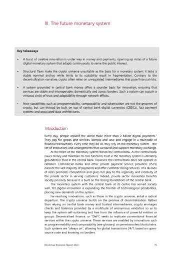 国际清算银行+2022+年年度经济报告的特别章节-未来的货币体系-41页