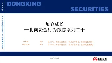北向资金行为跟踪系列二十：加仓成长-20220822-东兴证券-26页