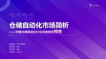 【微报告】中国仓储自动化行业简析-0708-13页