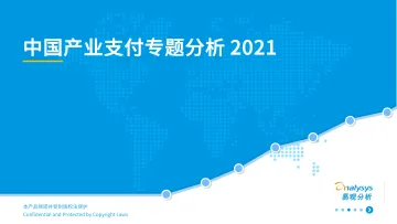 易观分析发布:中国产业支付专题分析2021-32页