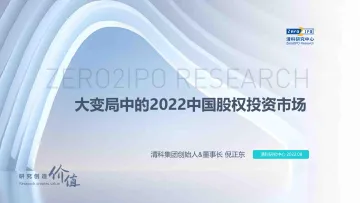 大变局中的2022中国股权投资市场-16页