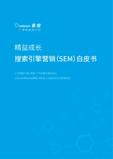 2019搜索引擎营销SEM白皮书