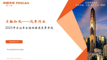 汽车行业月酝知风:2023年关注车企混动渠道变革步伐-20230215-平安证券-17页