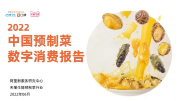 2022中国预制菜数字消费报告-21页