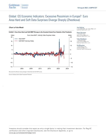 Global_ GS Economic Indicators_ Excessive Pessimism in Europe_ Euro Area Hard and Soft Data Surprises Diverge Sharply (Zhestk...(1)