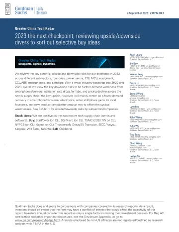 Greater China Tech Radar_ 2023 the next checkpoint; reviewing upside_downside divers to sort out selective buy ideas(1)