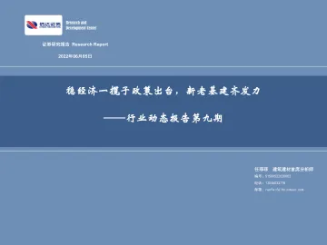 建筑建材行业动态报告第九期:稳经济一揽子政策出台,新老基建齐发力-20220605-信达证券-31页