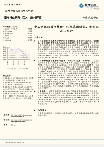 家电行业深度研究:萤石网络招股书梳理,技术基因赋能,智能家居正当时-20220618-国金证券-29页