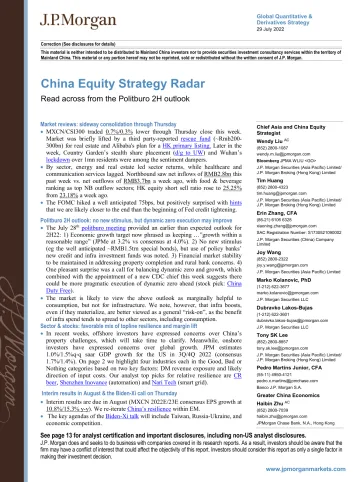 China Equity Strategy Radar