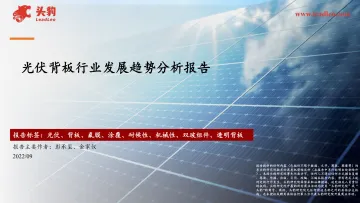 头豹研究院:光伏背板行业发展趋势分析报告
