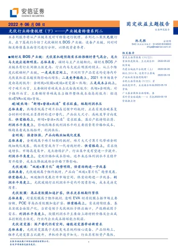 产业链看转债系列二:光伏行业转债梳理(下)-20220608-安信证券-42页