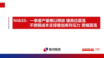 Ni&SS:一季度产量难以释放,镍高位震荡,不锈钢成本支撑叠加库存压力,宽幅震荡-20230117-银河期货-21页