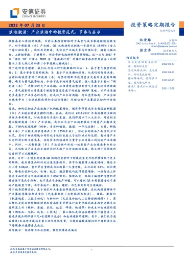 浪潮激涌：产业浪潮中的投资范式、节奏与启示-20220723-安信证券-42页