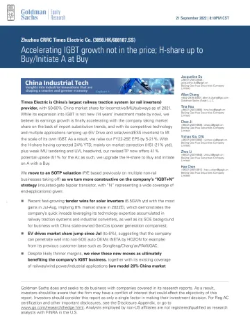 Zhuzhou CRRC Times Electric Co. (3898.HK_688187.SS)_ Accelerating IGBT growth not in the price; H-share up to Buy_Initiate A ...(1)