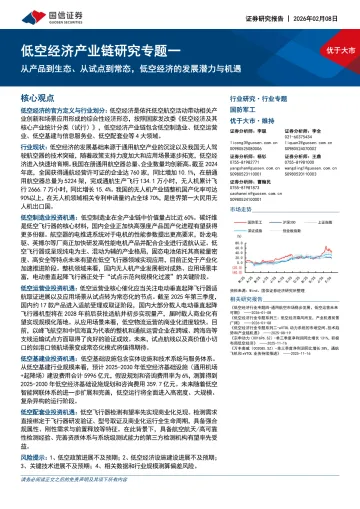 低空经济产业链研究专题一:从产品到生态、从试点到常态,低空经济的发展潜力与机遇-国信证券 听光Vic