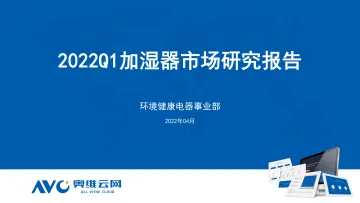 2022Q1加湿器市场研究报告-11页