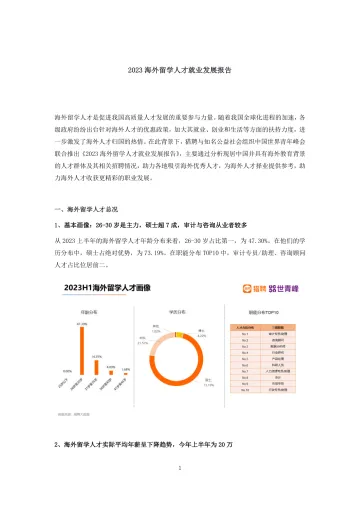 2023海外留学人才就业发展报告-猎聘&世青峰-2023.09-16页-WN10