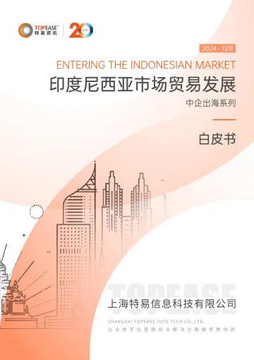 印度尼西亚市场贸易发展中企出海系列白皮书-上海特易信息科技 听光Vic