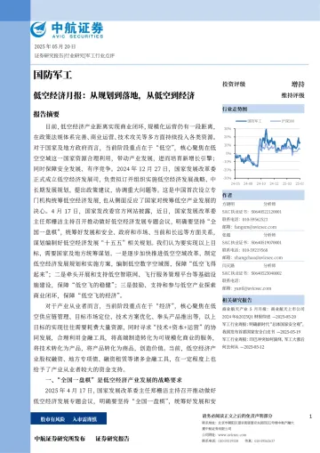国防军工:低空经济月报:从规划到落地,从低空到经济-中航证券 听光Vic_1