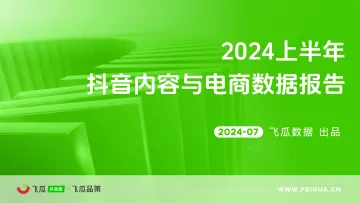 飞瓜数据-电商行业:2024上半年抖音内容与电商数据报告