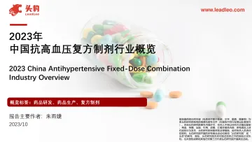 2023年中国抗高血压复方制剂行业概览-40页-WN11