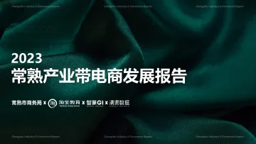2023常熟产业带电商发展报告-清渠数据-2023-24页