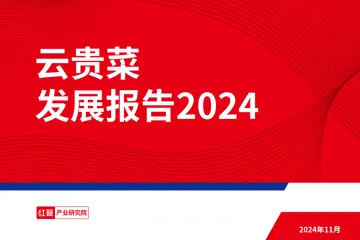 红餐产业研究院-食品行业:云贵菜发展报告2024