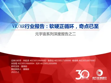 元宇宙系列深度报告之二_VRAR行业报告:软硬正循环,奇点已至-20220505-申万宏源-73页