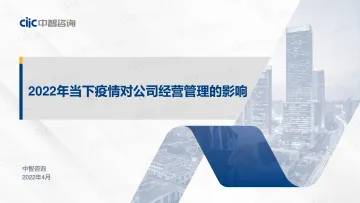 中智咨询2022年当下疫情对公司经营管理的影响调研报告-15页_1