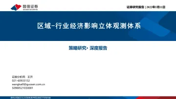 策略研究·深度报告:区域_行业经济影响立体观测体系-20220511-国信证券-120页