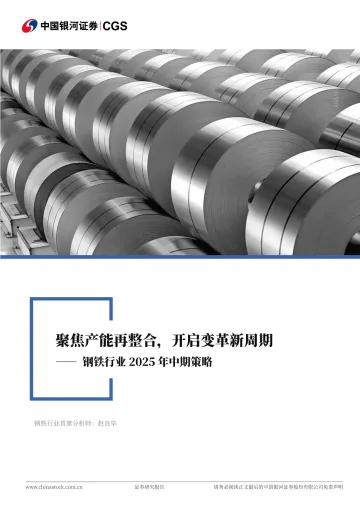 钢铁行业2025年中期策略:聚焦产能再整合,开启变革新周期-中国银河 听光Vic