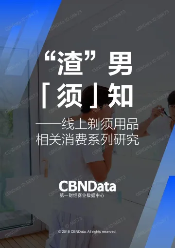 2017线上剃须用品相关消费系列研究