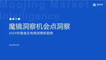 2024年复盘及电商消费新趋势-魔镜洞察 听光Vic