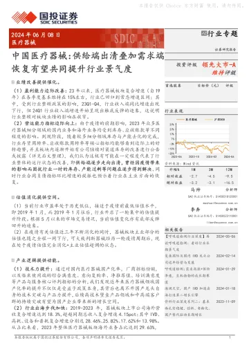 医疗器械行业专题:中国医疗器械:供给端出清叠加需求端恢复有望共同提升行业景气度-国投证券听光Vic_1
