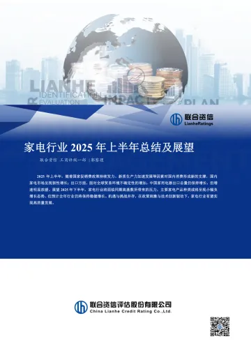 家电行业2025年上半年总结及展望-联合资信 听光VIc