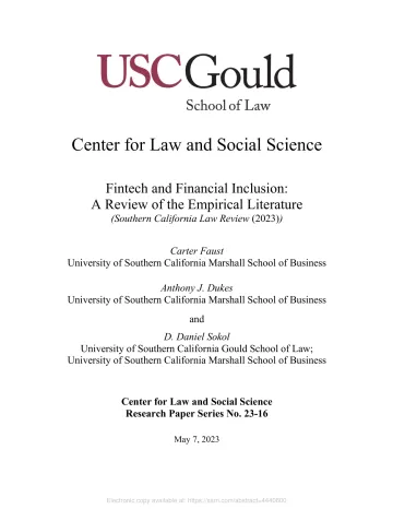 SSRN-金融科技与普惠金融：实证论文综述-17页