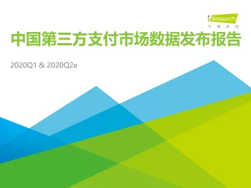 2020Q1&2020Q2e中国第三方支付市场数据发布报告